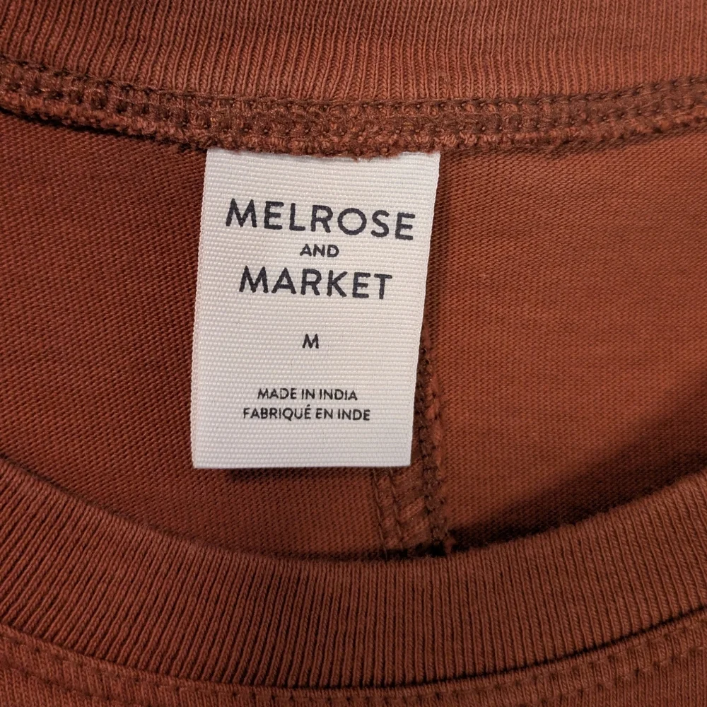 Melrose And Market Short-Sleeve Tiered Midi Dress - Terracotta - Picture 6 of 8